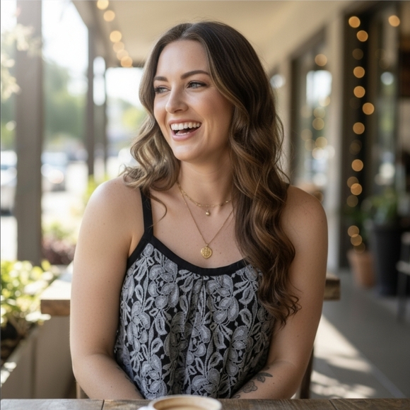 Free People ✦ Embroidered Floral Camisole ✦ Sheer Black Mesh w/ Strappy Back Zip - Picture 3 of 12